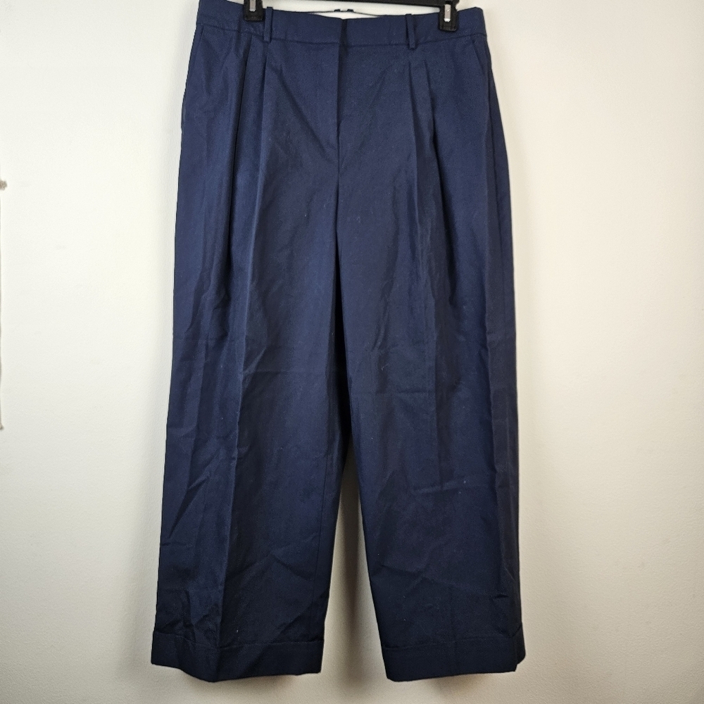 J.CREW COLLECTION Essential Wide Leg Pant Navy Size 16 NWOT work ready office